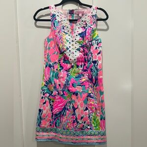 Lilly Pulitzer Women’s Pink Gabby Shift Sleeveless Lined Dress - Size Small 0